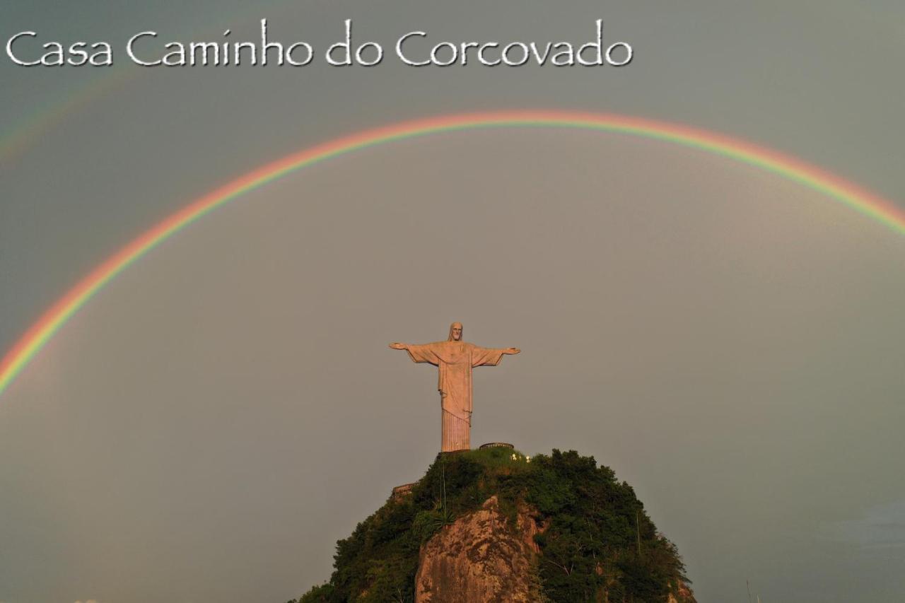 ريو دي جانيرو Casa Caminho Do Corcovado Nearchrist Redeemer Statue المظهر الخارجي الصورة